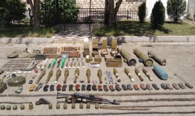 Azad edilən ərazilərdə aşkarlanan silah-sursatın sayı açıqlanıb