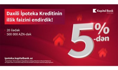 Kapital Bank kredit faizini endirdi!