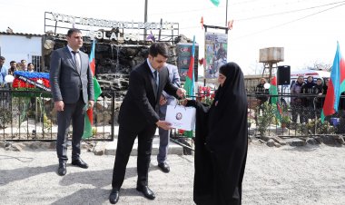 Şəhid bulağının açılışı olub