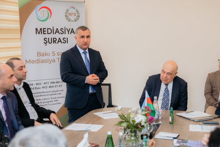 5 saylı mediasiya təşkilatının ictimai təqdimatı olub