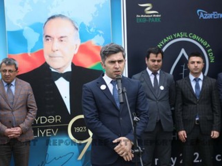 Heydər Əliyevin doğum günü münasibəti ilə ağacəkmə aksiyası keçirilib