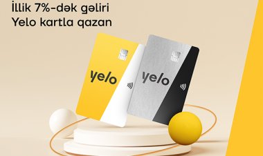 Yelo Bank-dan kart qalığına illik 7% gəlir