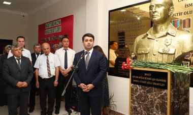 Şəhid büstünün açılışı olub