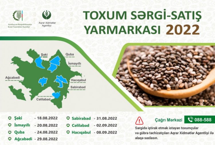 Toxum sərgi- satış yarmarkaları keçiriləcək