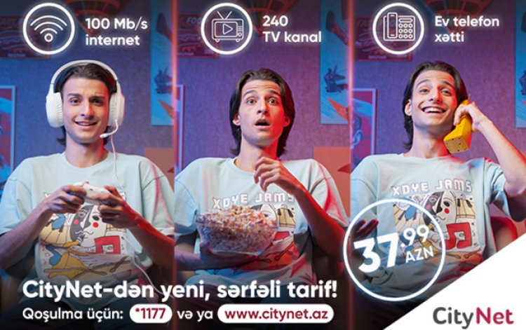 CityNet internet sürətində yenilik etdi