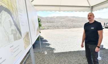 Cəbrayıl rayonunda Xudafərin qəsəbəsinin təməli qoyulub