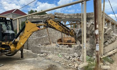 Bakıda qanunsuz tikilən obyektlər sökülüb