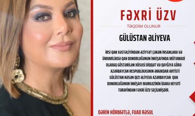 Gülüstan Əliyeva Fəxri Üzv seçildi