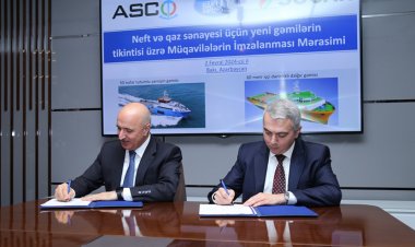 Yeni gəmilərin Bakıda tikintisinə dair müqavilə imzalandı