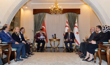 Şimali Kipr Türk Cümhuriyyətinin Prezidenti mediatorları qəbul edib