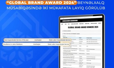 Dövlət Əmək Müfəttişliyi Xidməti 2 mükafata layiq görülüb