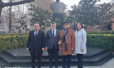 Türk Dünyası Mediatorlar Birliyinin rəhbərliyi Tbilisidə səfərdədir