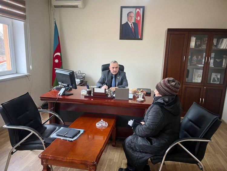 Millət vəkili Pirşağıda vətəndaşların növbəti qəbulunu keçirib