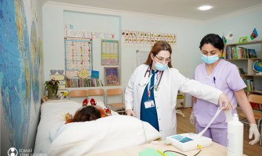 Uşaq sığınacaqlarında tibbi müayinələr təşkil olunub