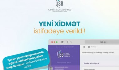 İcbari Sığorta Bürosu daha bir xidməti istifadəyə verdi